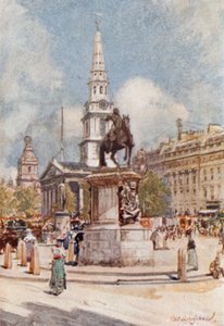 Charing Cross, with Statue of Charles I and St. Martin-in-the-Fields by John Fulleylove