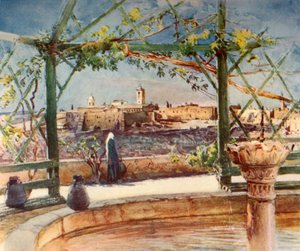 Church of the Nativity at Bethlehem from a Garden on the Opposite Hill, 1902