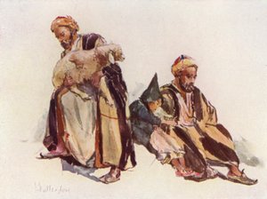 Syrian Shepherds and Shepherd Boy by John Fulleylove