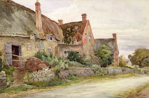 Thatched Cottage with Barn Adjoining, 1881