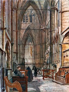 The South Ambulatory, Looking West Down the South Choir Aisle