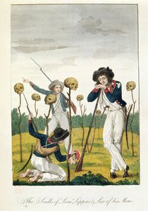 The Skulls of Lieutenant Leppar and six of his men, from 