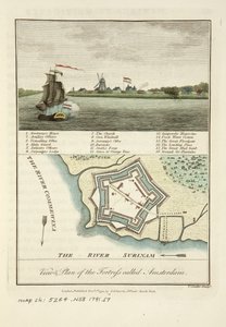Views & Plan of the Fortress Called Amsterdam by John Gabriel Stedman