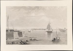 Bay and Harbour of New York from Bedlon