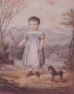 Girl with a Toy Horse