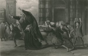 Shylock after the Trial, Merchant of Venice by John Gilbert