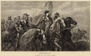 With All Their Banners Bravely Spread, And All Their Armour Flashing High by John Gilbert