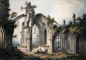 Melrose Abbey by John Glover