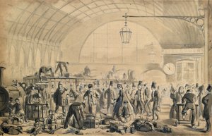 Christmas Eve at Kings Cross Station
