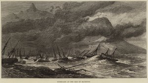 Hurricane at the Isle of Mauritius