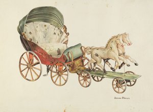 Calash and Horses, c. 1940