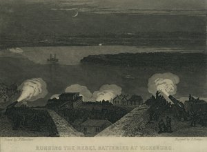 Running the Rebel Batteries at Vicksburg, c.1863 by John Hamilton
