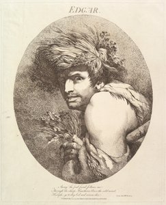 Edgar Twelve Characters from Shakespeare by John Hamilton Mortimer