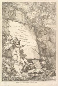 Frontispiece Fifteen Etchings Dedicated to Sir Joshua Reynolds, 1778 by John Hamilton Mortimer