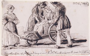 Dorothy Wordsworth in a Wheelchair by John Harden