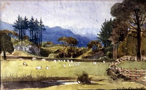 Langdale from the North Shore of Windermere by John Harden