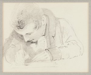 Man writing, 1825