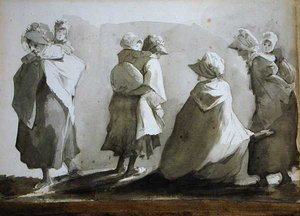 Peasant Women and Children by John Harden