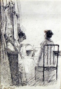 Women Sitting by a Window by John Harden