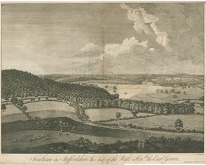 Trentham Hall: Engraving