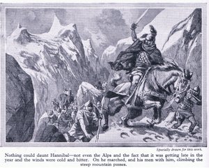 How Hannibal crossed the Alps, c.1950 by John Harris Valda