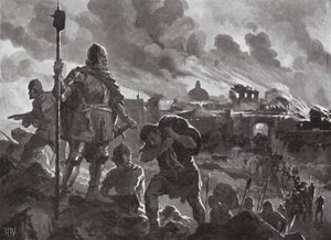 Ivan the Black sets fire to Zhabliak by John Harris Valda