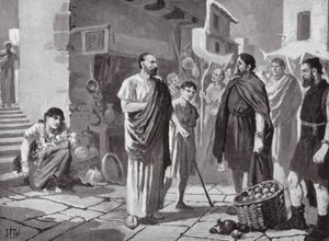 Roman Colonizers trading with the Native Dacians by John Harris Valda