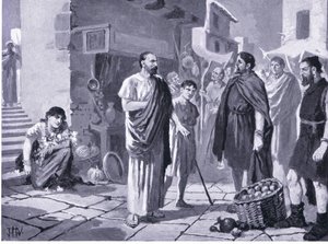 Roman Colonisers Trading with Native Dacians, Illustration from Hutchinson