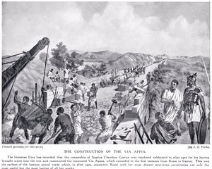 The Construction of the Via Appia, Illustration from 