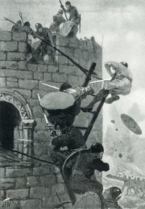 The Siege of Carmarthen Castle by John Harris Valda