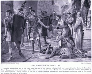 The Surrender of Fregellae by John Harris Valda