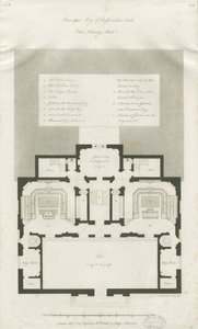 Stafford - Plan of Principal Storey of Shire Hall by John Harvey