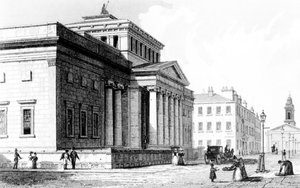 The Royal Institution, Manchester, engraved by Richard Winkles, c.1836