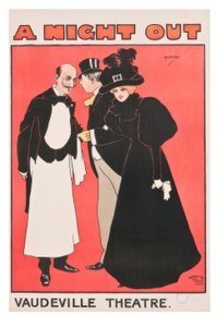 A Night Out. Vaudeville Theatre / J. Hassall / Poster, 1897