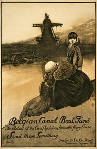 Fundraising Campaign for Belgian Canal Boat Fund, pub. 1914-18