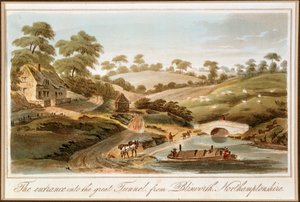 Entrance to Blisworth Tunnel, Grand Junction Canal, Northamptonshire, 1819
