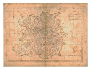 A Map of Shropshire by John Haywood