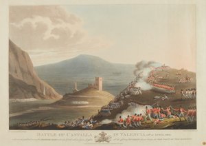 Battle of Castalla in Valencia, 13th April 1813 (engraved by Dubourg, 1814) by John Heaviside Clark