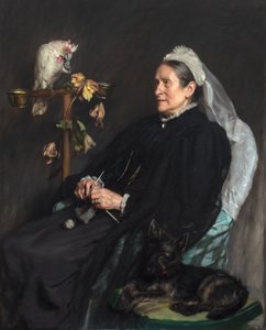 Old Lady and Her Pets