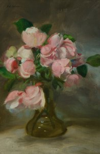 Still life with a vase of flowers