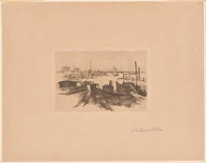 Harbor with Barges