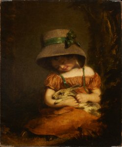 Girl with a Rabbit by John Hoppner