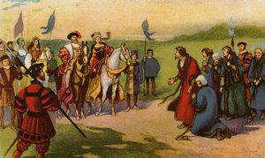 King Henry VIII and Catherine Howard Arriving in York After the Pilgrimage of Grace 1541