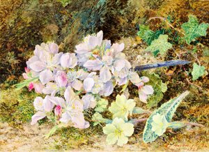 Almond Blossoms and Primroses, 1868