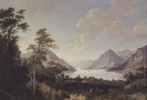 Landscape with Lake and Mountains