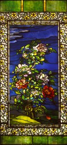Peonies in the Wind with Kakemono Borders by John La Farge