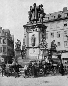 Monument in Memory of Gutenberg, German Inventor of the Printing Press, Francfort by John Lawson Stoddard