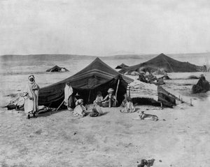 Camp in Sahara Desert, Africa