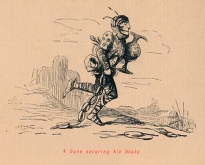 A Dane Securing his Booty by John Leech