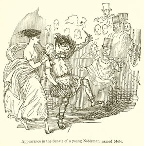 Appearance in the Senate of a Young Nobleman, Named Meto by John Leech
